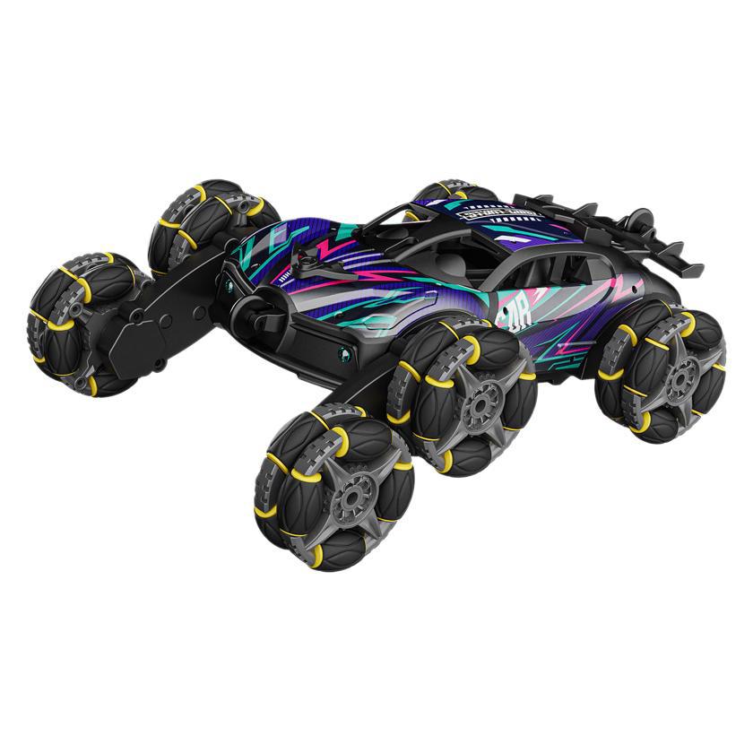 Control remoto transfronterizo inducción de gestos para niños de ocho ruedas de aleación de deriva vehículo todoterreno acrobacias de deformación pulverización juguetes de coche de control remoto