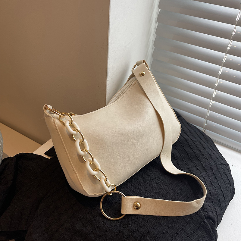 French Style Women's Chain Shoulder Bag Elegant Small Handbag_voghion.com