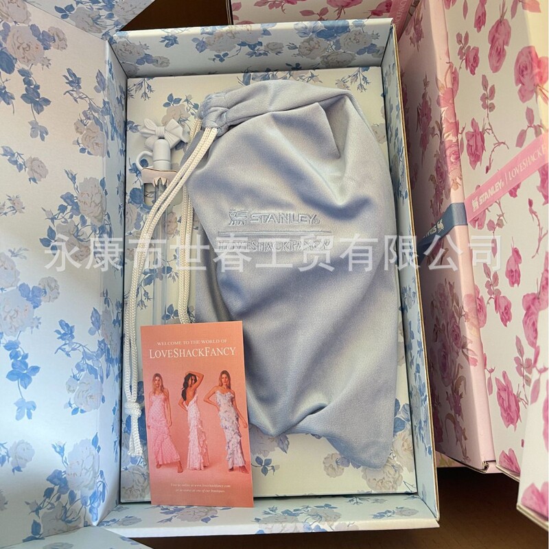 Stanley20oz保温杯繁花联名款小号斯坦利冰霸杯儿童吸管杯带手柄.|undefined