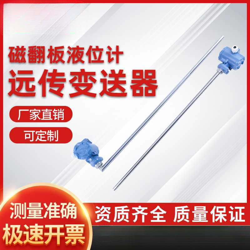 磁翻板远传变送器磁性浮球液位计捆绑式4-20mA干簧管传感器RS485