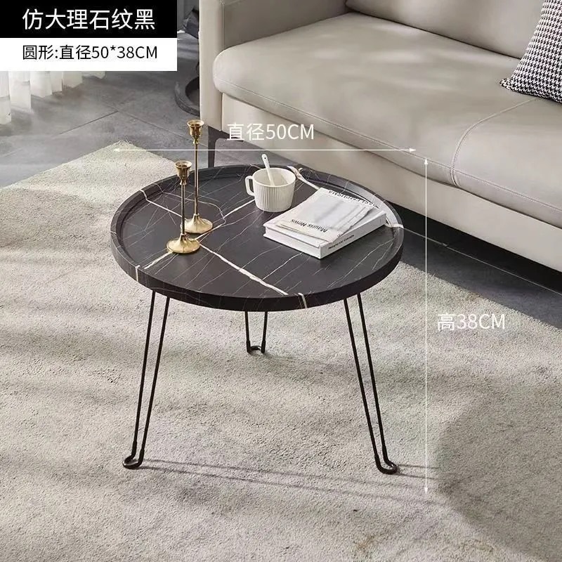 그레이 패턴 원형 테이블 50*50*38