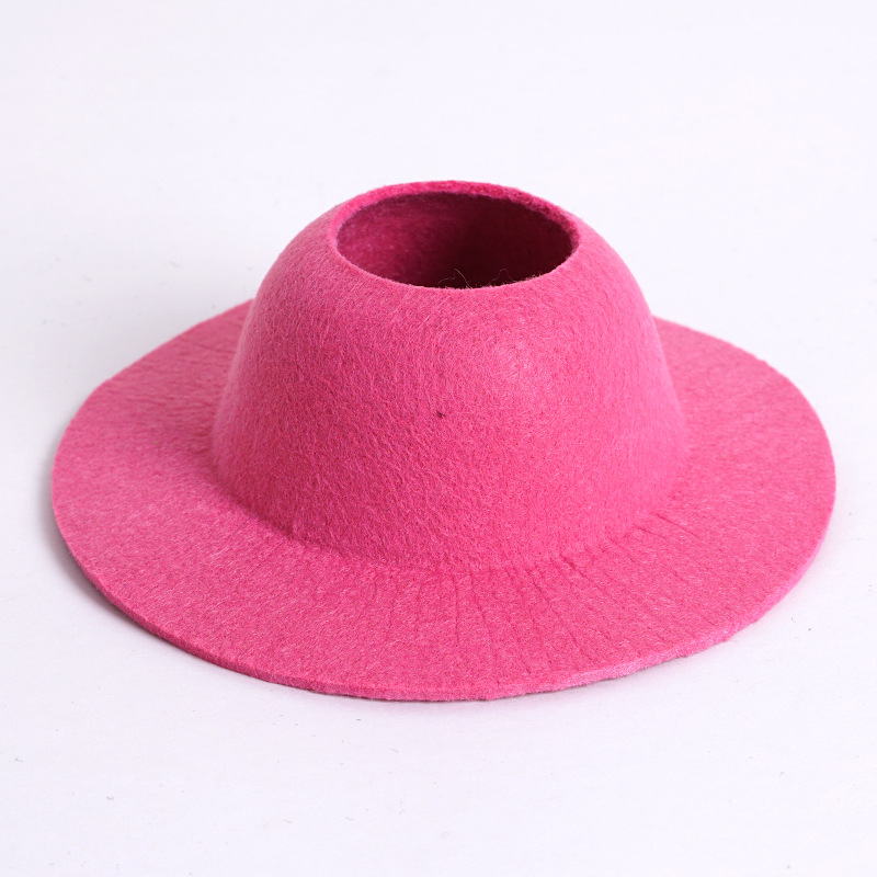 Labu nuevo sombrero de feltero abierto sombrero de cúpula sombrero accesorios de moda sombrero mini sombrero muñeca