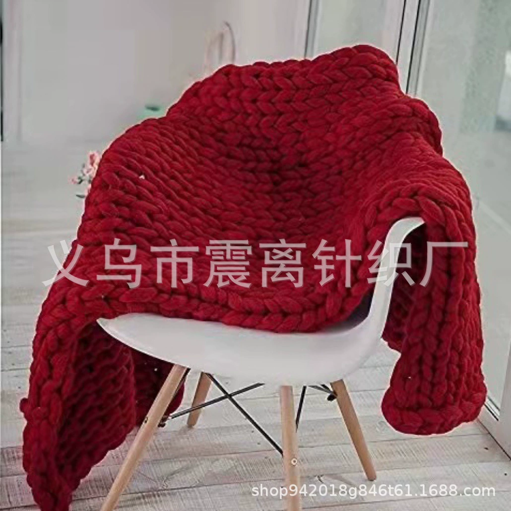 Трикотажный стеганый плед, вязаный диван, handmade, Amazon, (跨境 торговля)