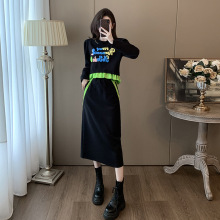 冬装搭配一整套时尚洋气减龄休闲运动加绒卫衣半身裙子两件套装女