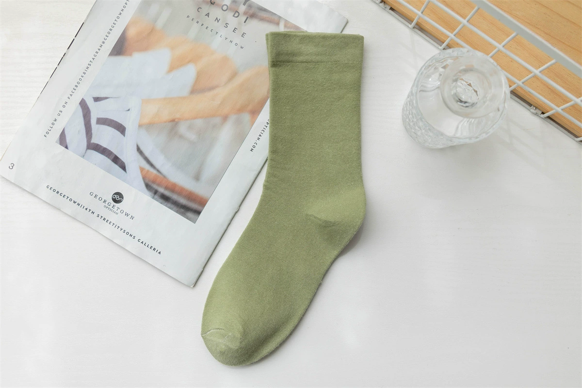 Candy color pile socks college jk socks women's solid color mid-calf socks women's ins trend manufacturer wholesale