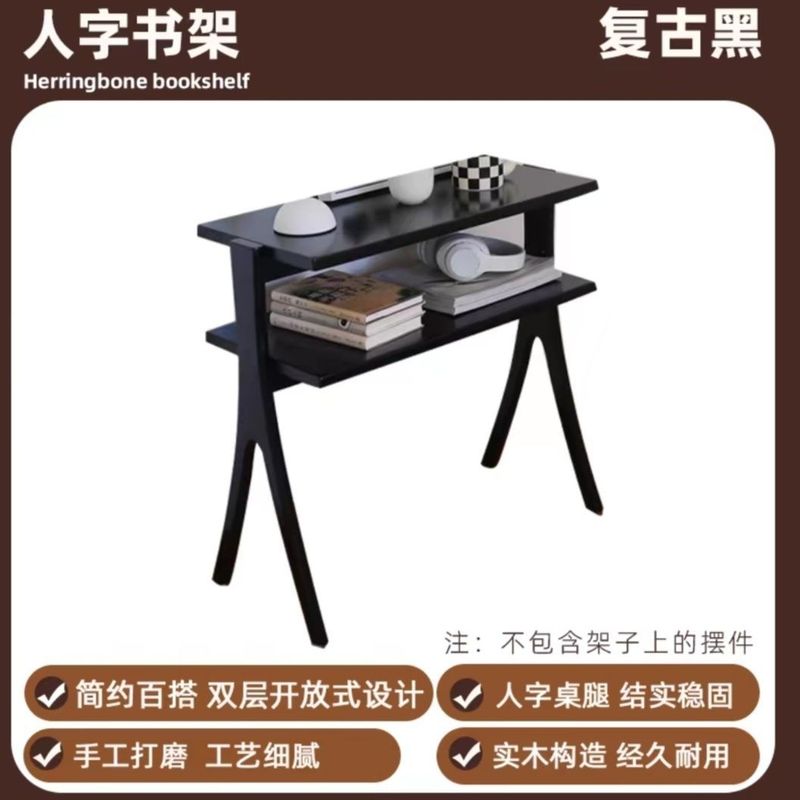 中古ソファサイドテーブルキャビネットベッドサイド二層木製収納ラックリビングルーム小さなコーヒーテーブルテーブルレトロ家具玄関フレンチスタイル|undefined