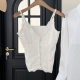 25 summer new ladies hollow back strap long sleeve shirt lace strap top white cake skirt 0507r5