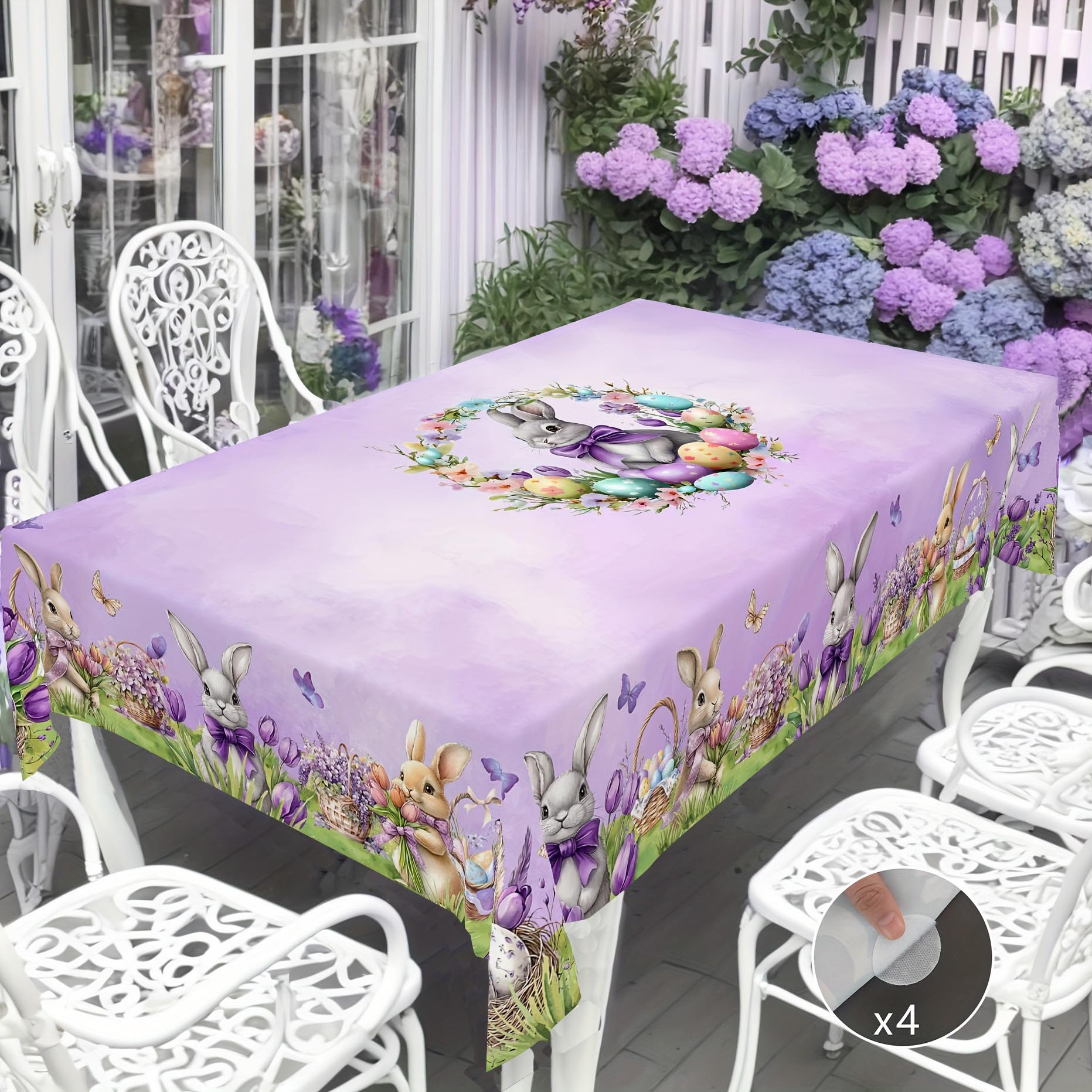 new Easter Egg Festive Tablecloth For Home Dining Table Dustproof Holiday Decoration_voghion.com