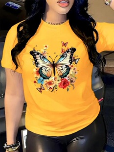 K 63337 Fashion Big Size T Shirt ��a����T�� �羳�W��