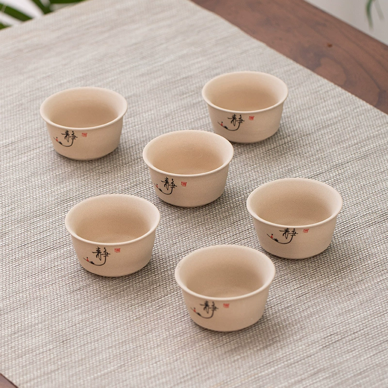 Small tea cup, ceramic tea set, 6 packs
