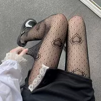 Japanese fishing net, sexy tights, print, European style, internet celebrity