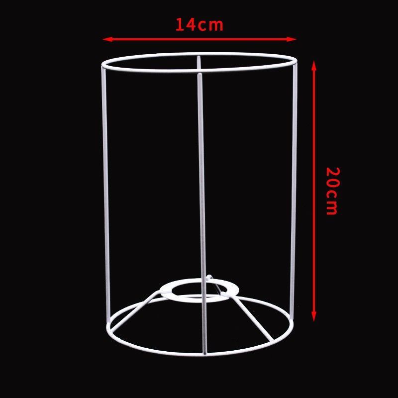 Guzhen DIY pantalla Marco de hierro tejido cuerda hecha a mano pantalla lámpara de mesa Soporte redondo cuadrado hardware accesorios de marco de hierro