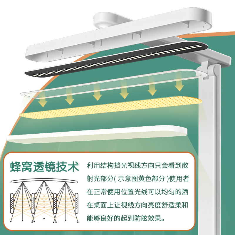 Lámpara de escritorio luz de la noche de aprendizaje Oficina dedicada estudiante niños LED plegable plug-in lámpara de escritorio regalo al por mayor transfronteriza