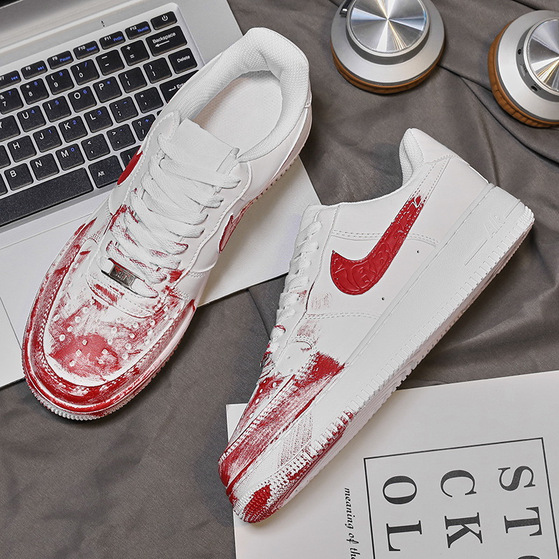 Nike Official Putian Air Force 1 Crime Scene Autum Sneakers Men's Low-Top Af1 Putian Versatile Women's Delivery