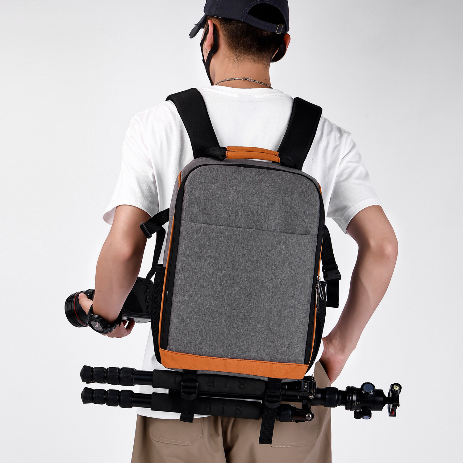 배낭 사진 가방 CANON NIKON 전문 SLR 카메라 가방 남성과 여성을위한 다기능 대용량 여행 야외 배낭