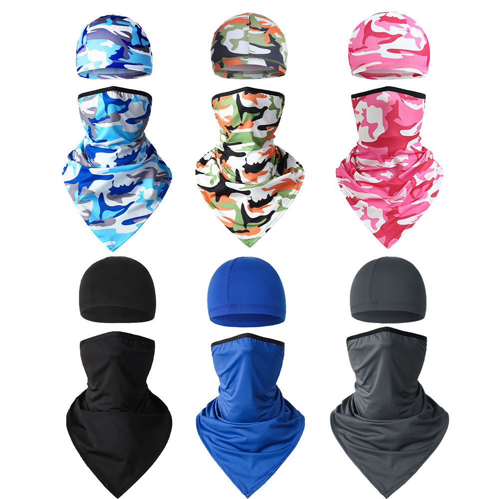 Cross border Borneol Ear hanging Bandage face shield outdoors motion Riding Cap outdoors motion motorcycle Internal bile