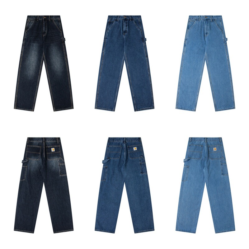 American Carhartt Jeans for Men, New Spring and Summer Style, Loose Casual Sports Long Pants, Trendy Brand Women's Clothing