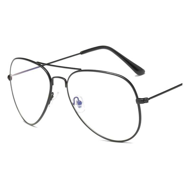 Clásico retro artístico anti-azul gafas de luz moda europea y americana moda Rana gafas personalidad ins estilo gafas lisas 7026