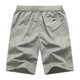Summer cotton casual shorts men's thin outer wear fifth pants dad middle-aged big shorts zipper pocket