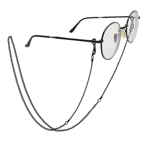Cross-border creative personalized colorful rice bead chain sunglasses portable lanyard glasses chain multi-functional hanging neck anti-lost chain