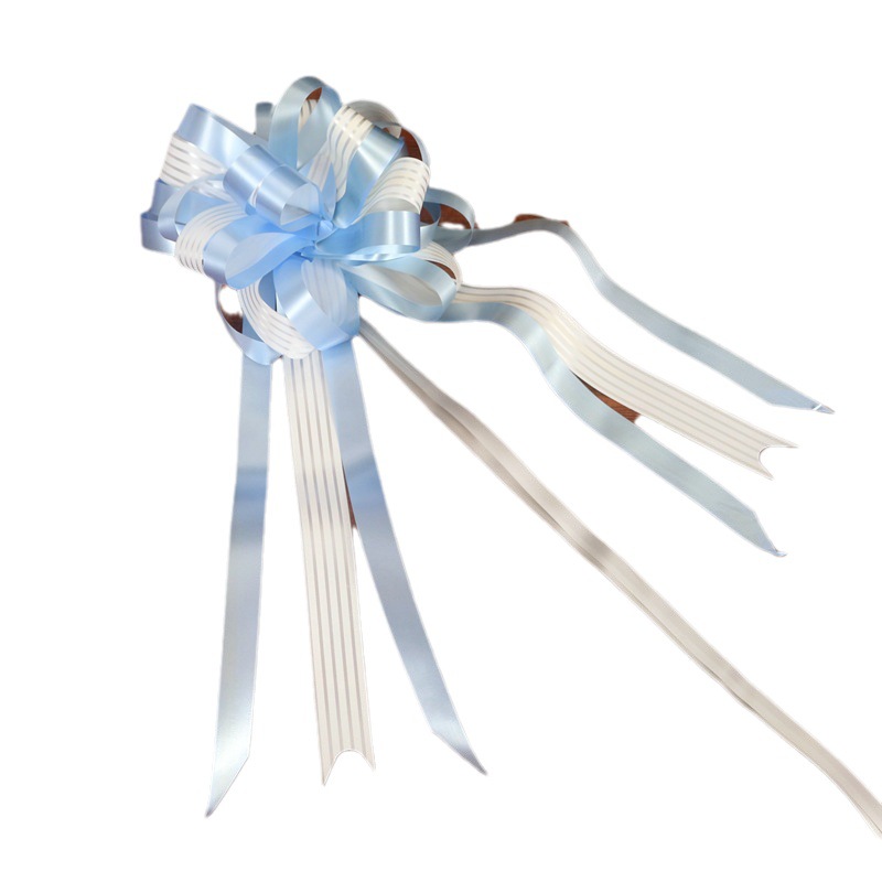 Grande actualizado rayado flor perezoso nudo Garland actividad Navidad regalo fruta cesta flor embalaje guirnalda cinta