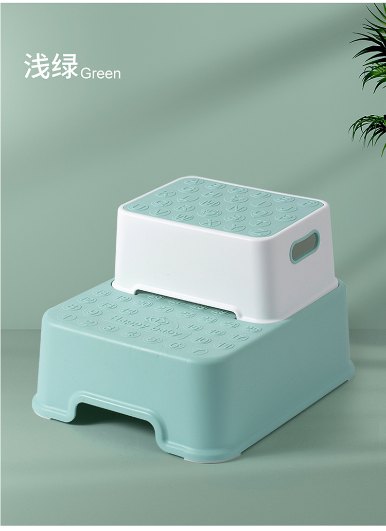 宝宝卡通单层踩脚凳 塑料双层脚踏小凳子 儿童垫脚凳