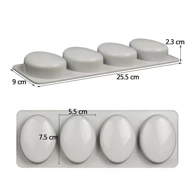 Round handmade soap, soap mold, mousse, square silicone mold