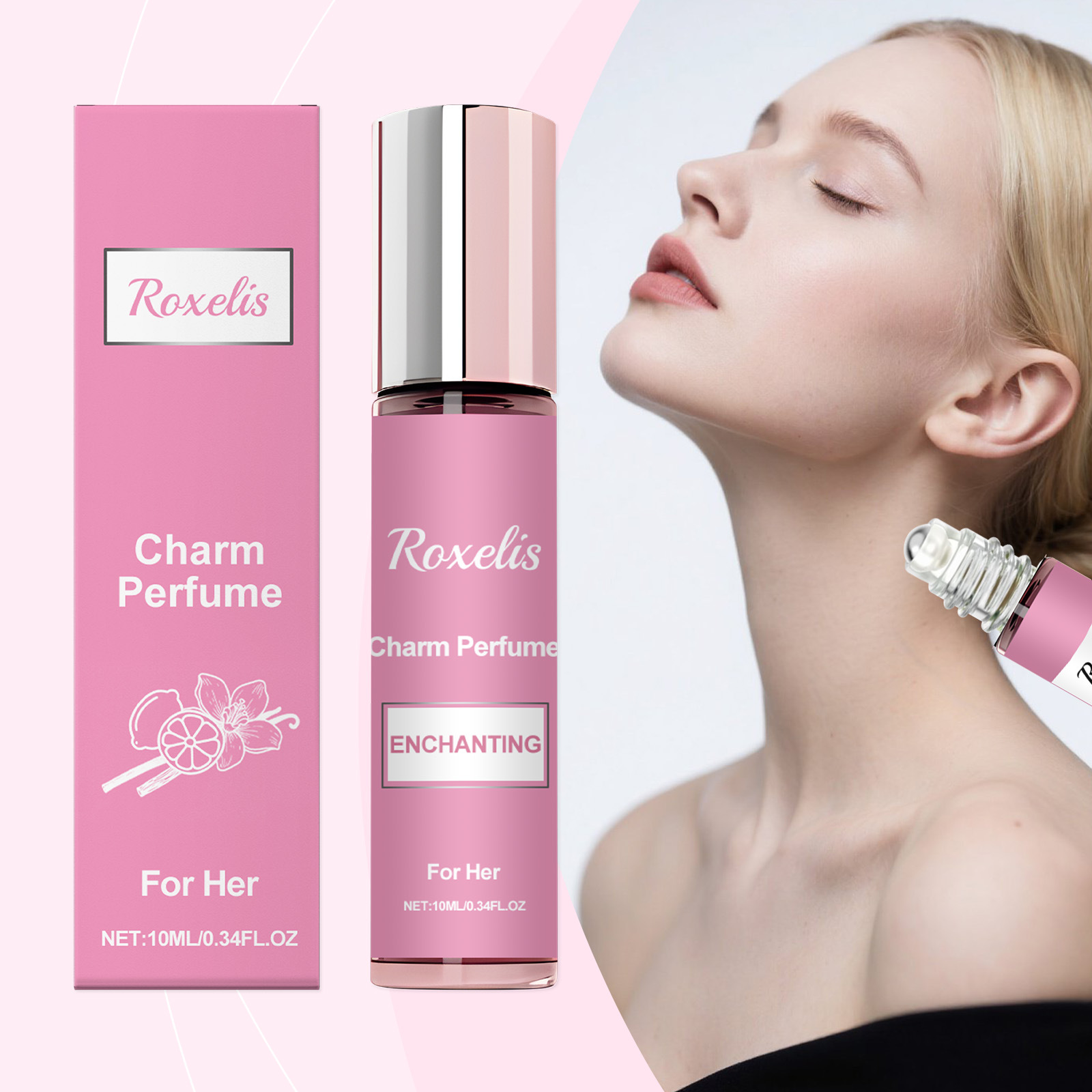 Vanilla Lemon Charm Roll-On Perfume Is Gentle and Natural, Leaving Fragrance and Charm with You. Portable and Easy-To-Use Roll-On Perfume