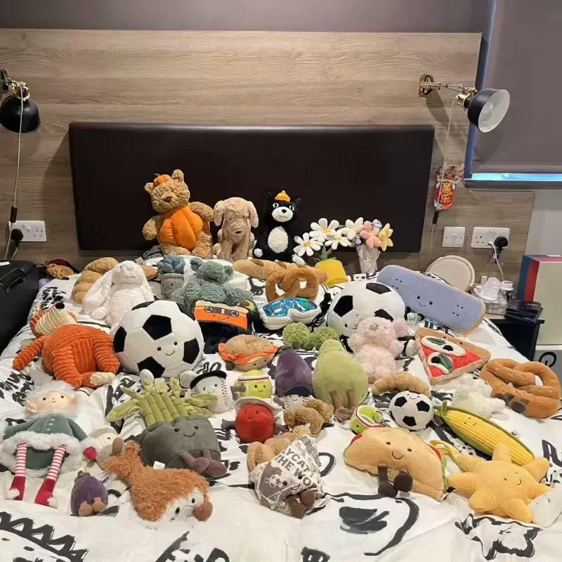 动物jellycat玩偶钥匙扣毛绒玩具新款挂件小玩偶批货工厂一件代发