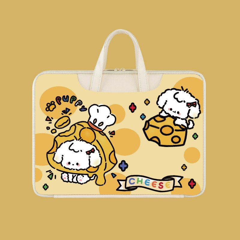 Cute Cheese Dog Laptop Bag 15.6 "for Huawei Glory 16 HP 14" Apple mac13