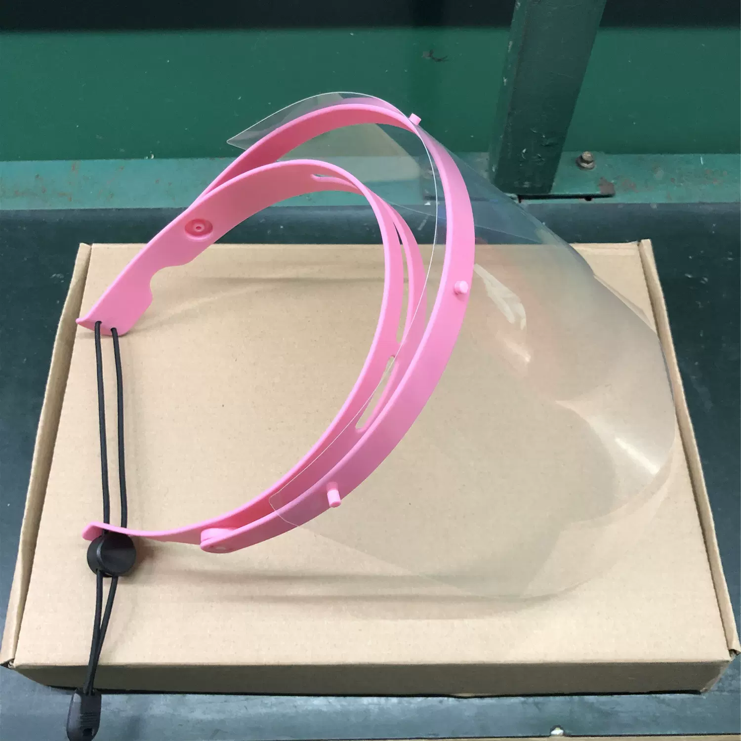 防护面罩1架+10片可调节防油溅隔离面屏医护防疫面具 Face Shield