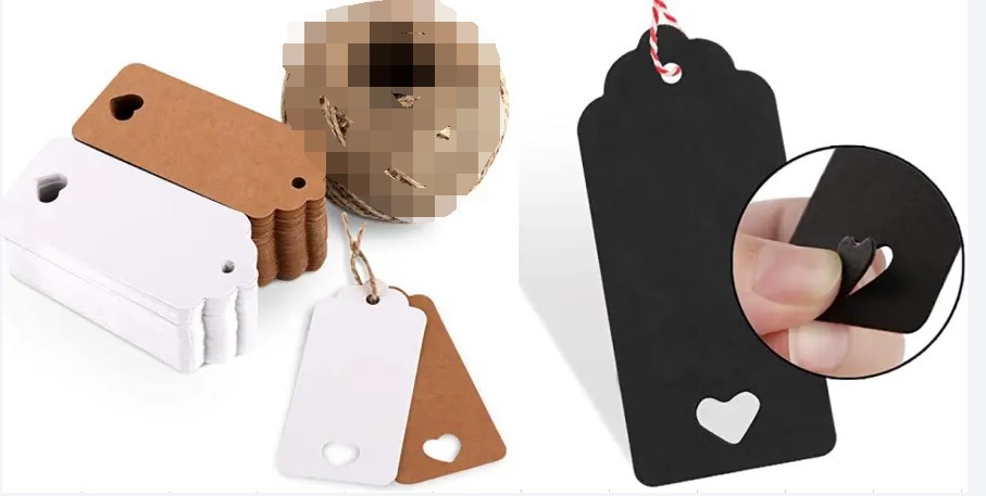 五角星吊卡配件50片一包*2礼盒吊牌手工防伪