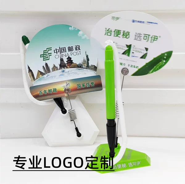 Enterprise Front Office Stationery LOGO Signature Neutral Fixed Pen Bank Hotel Desk Pen Spot Wholesale