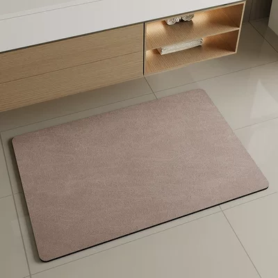 Cool pad – Bathroom Entrance and Toilet - brown-diatom-mud-cushion-u-shaped-55x50cm