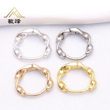 14K��ɫĪ�Ȟ�˹���h��Ҏ�tŤ����Ȧ�����䵭�Lˮ���y����ins�L