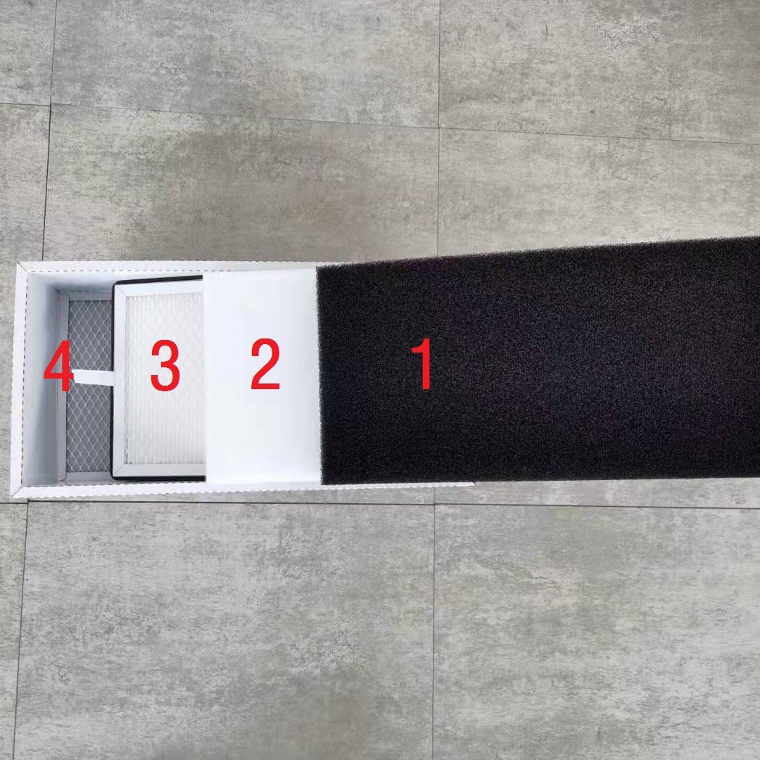 优惠批量供应烟雾净化器专用阻燃型初效滤芯中效滤芯活性炭高效滤