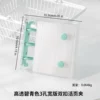 Highly transparent turquoise A8 double-buckle binder