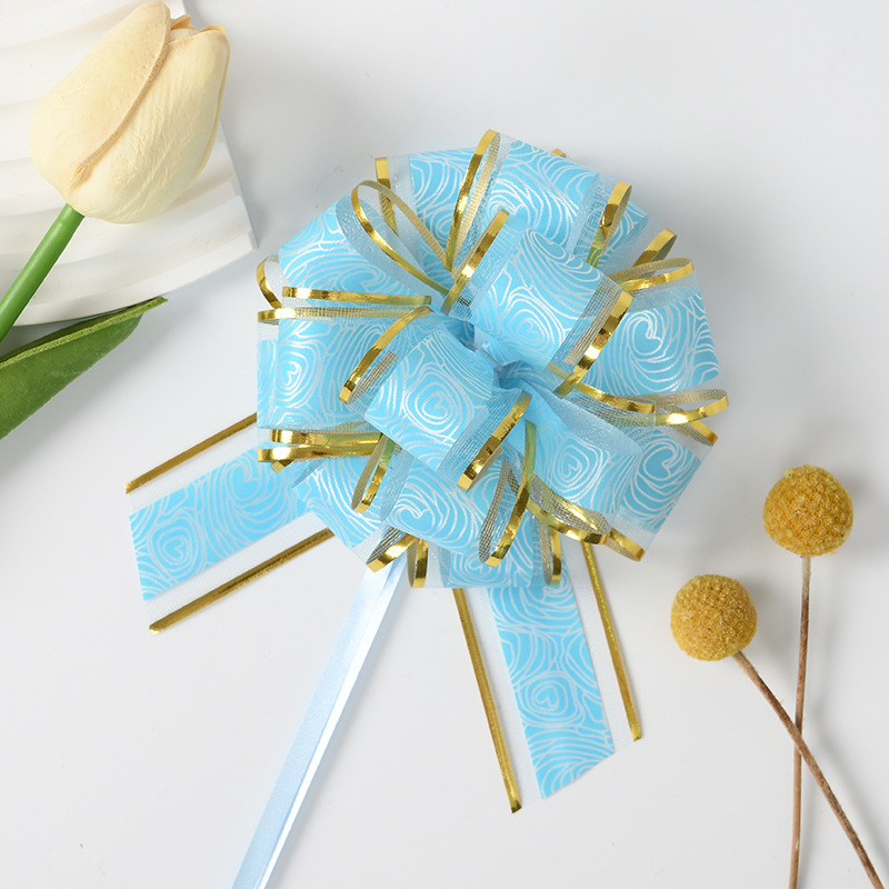 Transfronterizo tamaño medio 30 rosas de nieve esféricas de flores de Navidad regalo de flores de embalaje de flores de dibujo de cinta de flores de dibujo