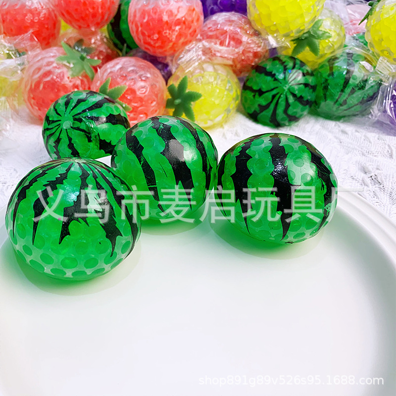 Juguete de descompresión fresa pellizco música descompresión bola niños niña mano pellizco simulación fruta curación regalo amasado sin deformación