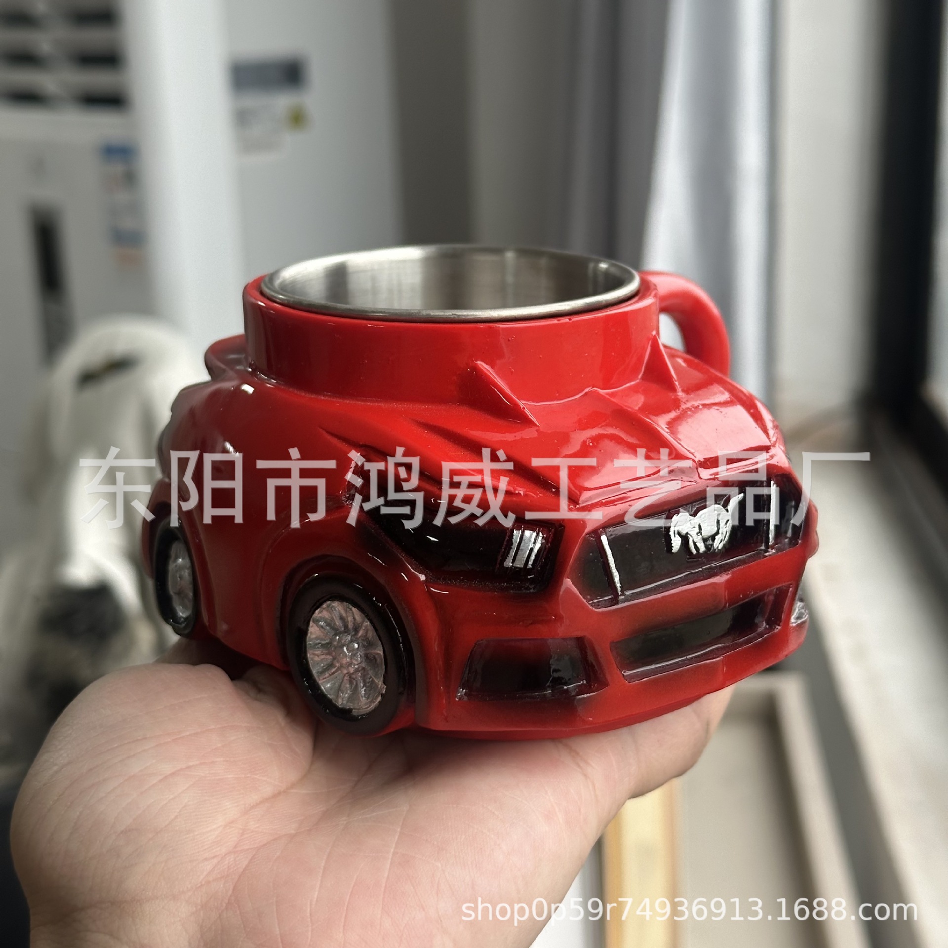 Taza de coche deportivo - rojo