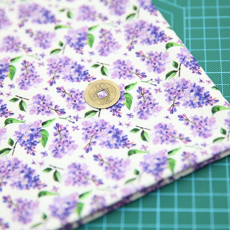 Tela de bordado hecha a mano para patchwork DIY, tela de bordado Lu, tela de bordado de moda, tela floral de algodón para punto de cruz y muñecas.