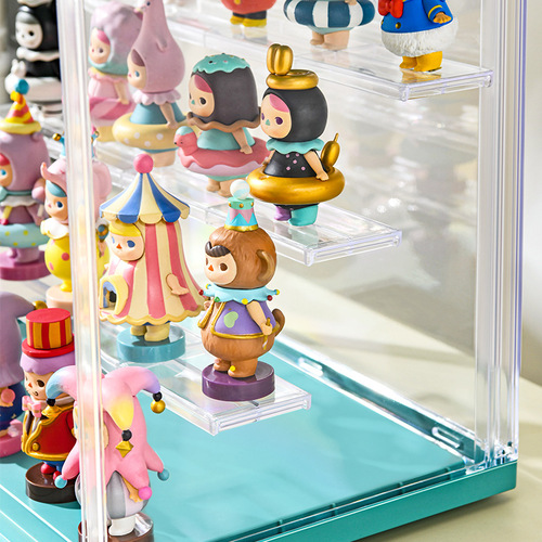 Starlux Large Capacity Blind Box Storage and Display Stand, Pop Mart Figure Cabinet Acrylic Transparent Large Handheld Hobby Box