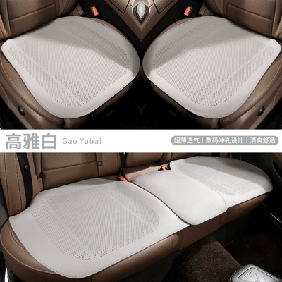 Seat cushion, seat cover Thin Seat Cover Breathable - type-a-thin-pad-elegant-white-three-piece-set