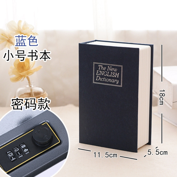 Book safe password box with lock small lock cabinet small money box…