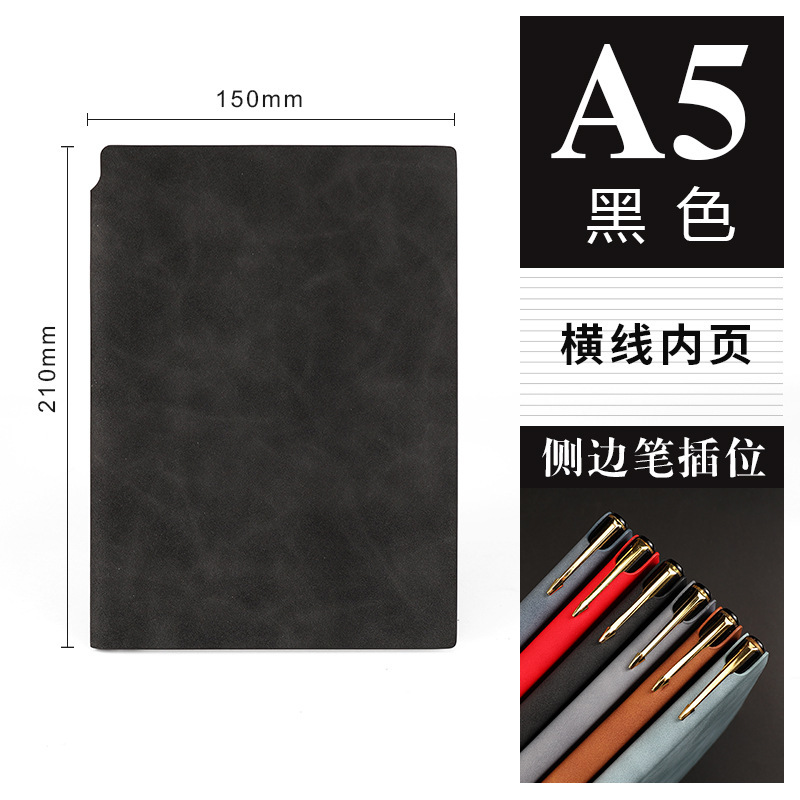 A5ノートはペンを持って柔らかい面を挿入します。|undefined