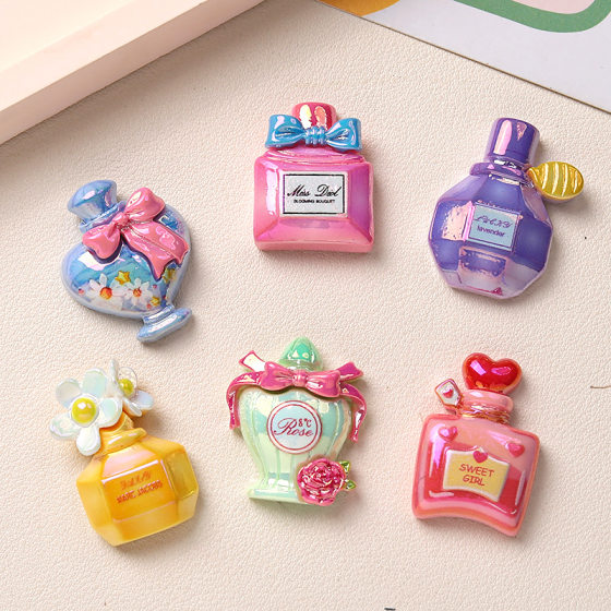 Cartoon diy resin accessories jewelry plating bottle cream glue handmade hair clip mobile phone case shoe buckle accessories batch
