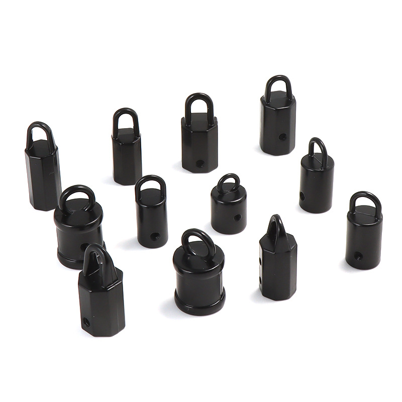 Spot aleación de zinc natación negro reloj colgante accesorios de cuerda de cubo cuerda de correa de tejido cola hebilla de reloj colgante octogonal