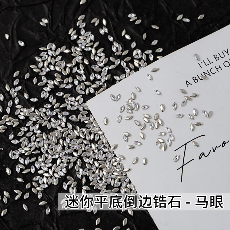 Marquise Cut Diamond 1.5X3Mm/2X4Mm Super Shiny New Mini Zircon Nail Art Accessories Hot-Selling Wheat Ear Decoration Accessories Marquise Cut Diamond 1.5X3Mm/2X4Mm Super Shiny New Mini Zircon Nail Art Accessories Hot-Selling Wheat Ear Decoration Accessories