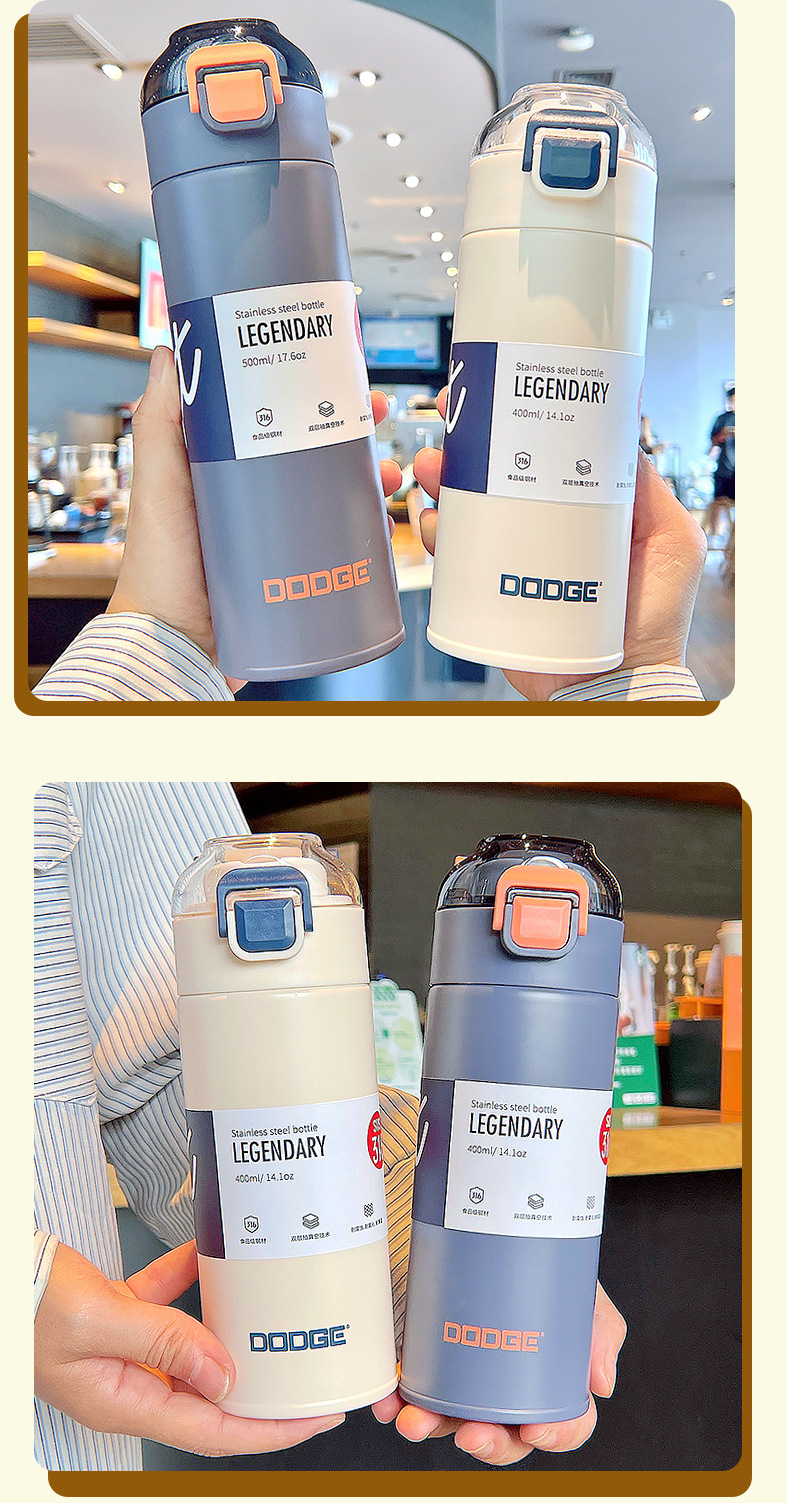 Fashion Letter Stainless Steel Thermos Cup 1 Piece display picture 1