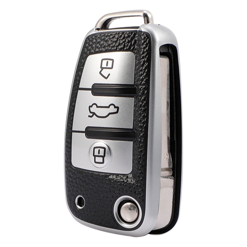 Adecuado para fundas de llaves de Audi Q3, A4L/A6L/Q5L/A7/Q5L/Q7/A8/Q8/TT, modelos antiguos con llave plegable.